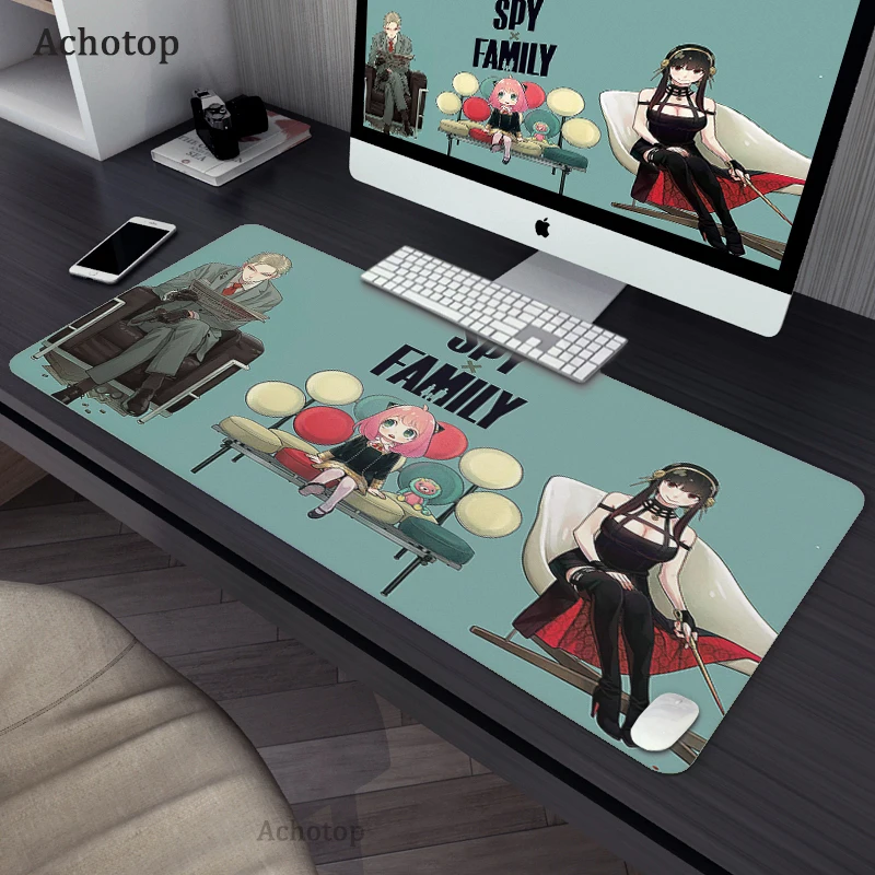 

Коврик для мыши Spy x Family, игровой Мягкий Нескользящий Резиновый коврик для мыши с застежкой на края, компьютерный стол