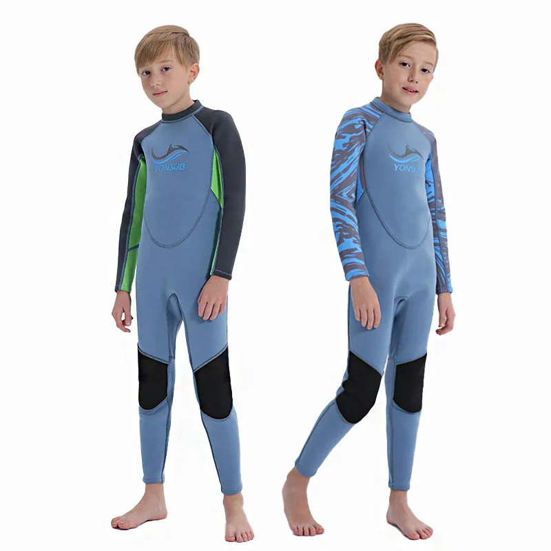 

Kids Wetsuit 2mm Neoprene Surf Diving Suit Swimwear for Boys Girls Underwater Swimsuit Children Scuba Thermal Bathing Suits