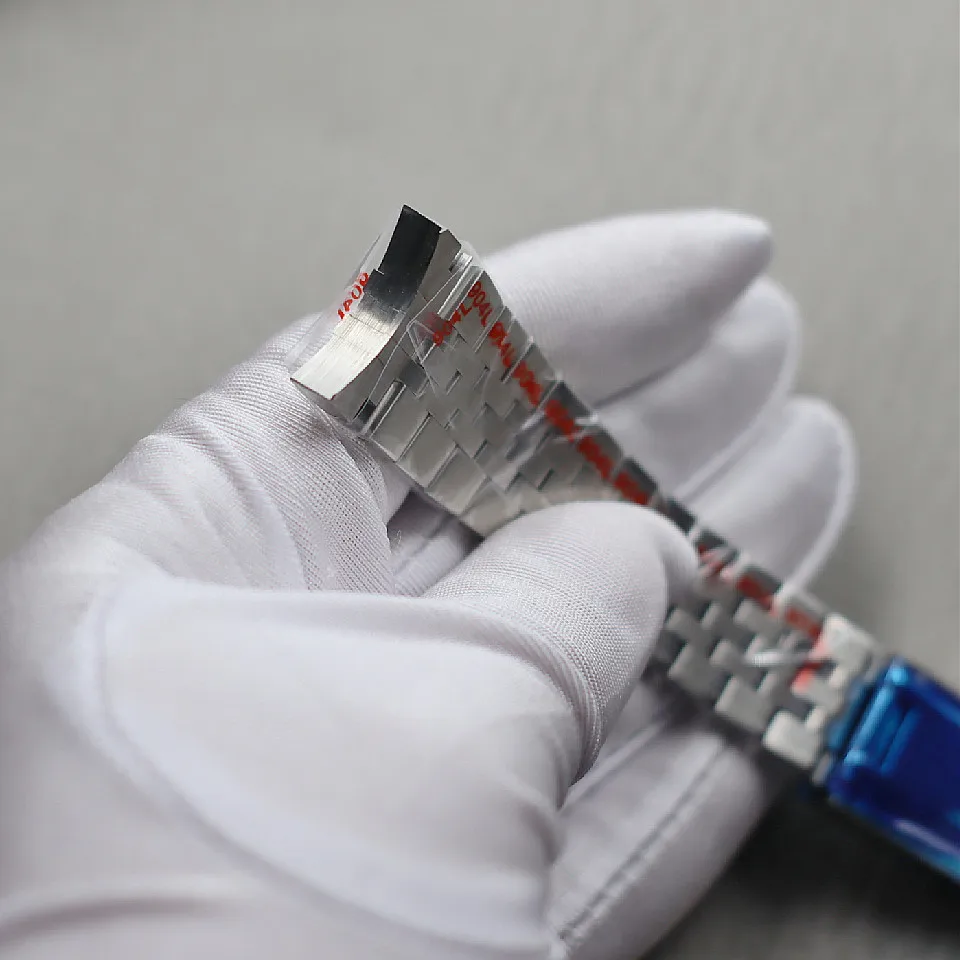 Fine steel 41 watch strap without Logo 21mm stainless steel bracelet steel belt green water ghost submarine log  Fine steel 41 w