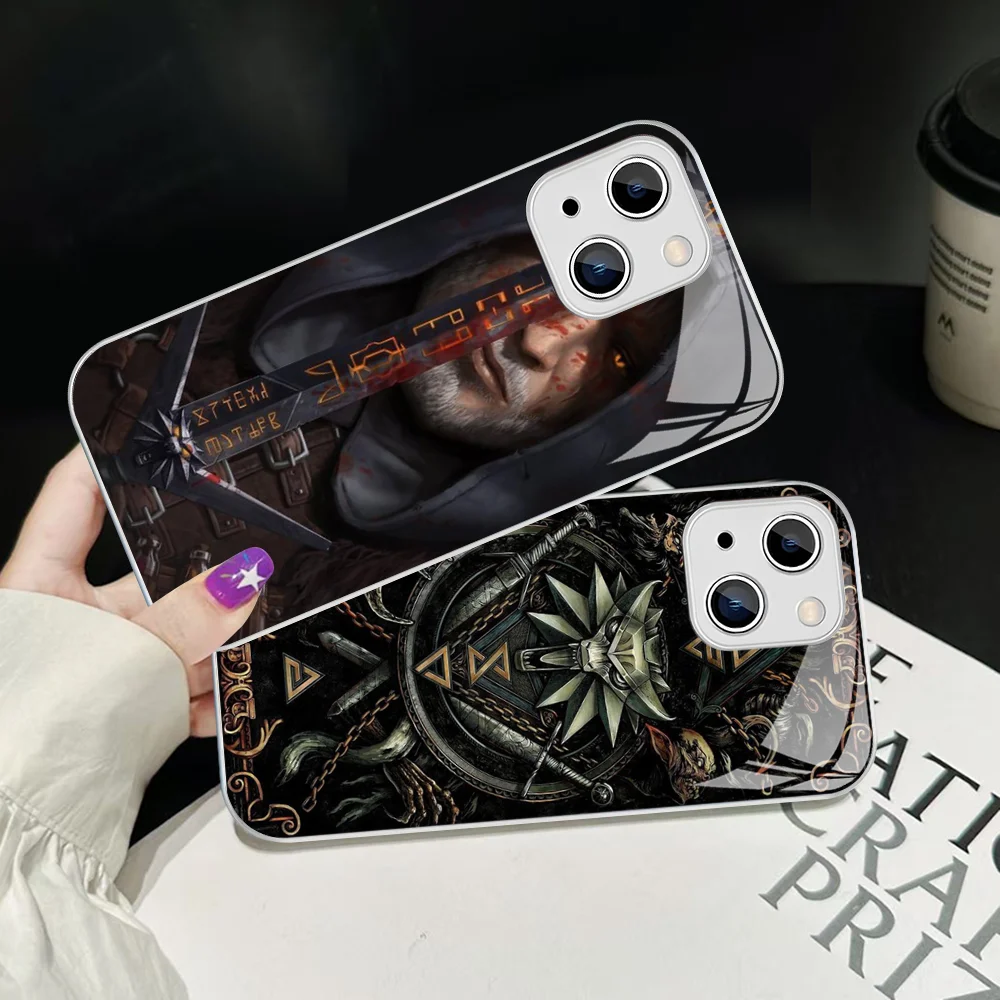 Игровой коврик для мыши Hot-The-W-Witcher закаленное стекло iphone 14 13 12 11 Pro Mini XS MAX 14Plus X XR