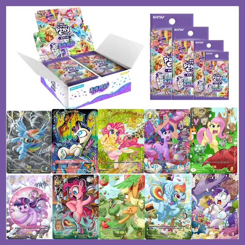 Фото Аниме My Little Pony Booster Pack BP02 Discord Times Расширительный набор TCG Коллекционные карты Коллекционный подарок для детей Настольные игры Игрушки №1