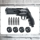 2022 Wearable4U Umarex T4E TR50 .50 Cal револьверный тренировочный пистолет, Пейнтбольный маркер с 5x12gr CO2 резервуар, металлическая Оловянная стена