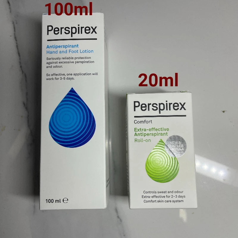 Фото Оригинальный Perspirex 100 мл и 5 мл, лосьон-антиперспирант для чрезмерного потоотделения рук и ног, сделано в Дании №2