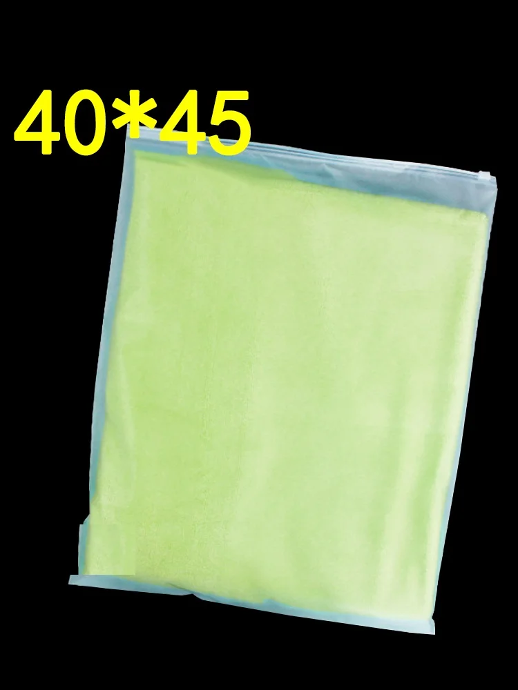 

50pcs/lot 40x45cm Frosted Garment Zipper Bag Thickened Self Sealing Transparent Plastic Packaging Bag