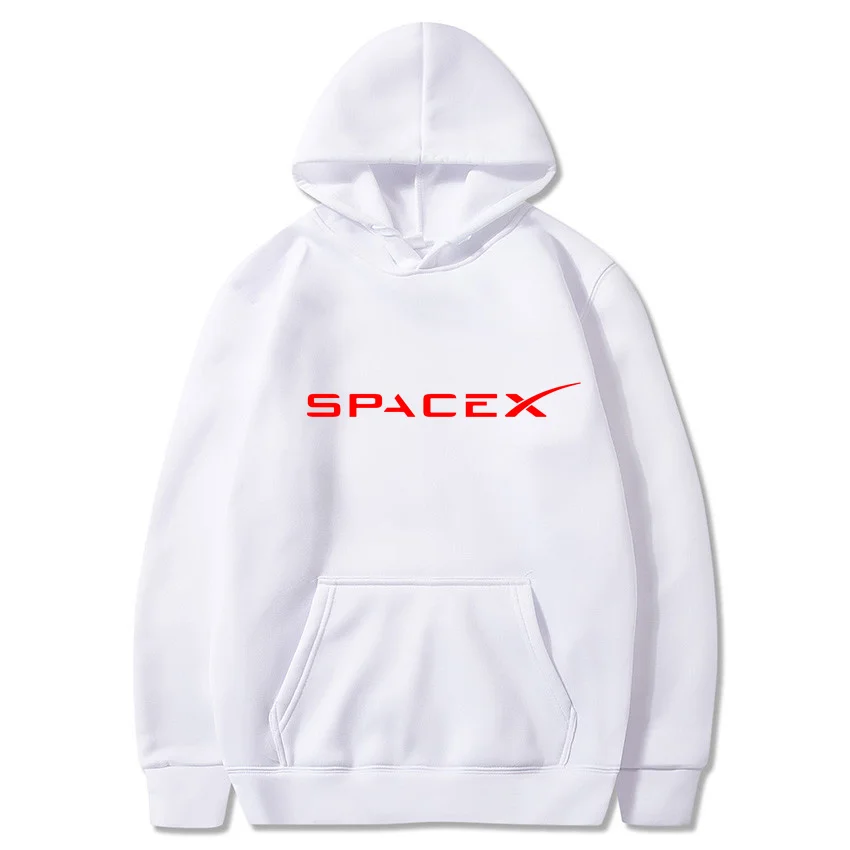 

SpaceX 2022 New Casual Red Black White Blue Zipper Hip Hop Street Sweatshirt Skateboard Men/Women Pullover Hoodie Men's Hoodie