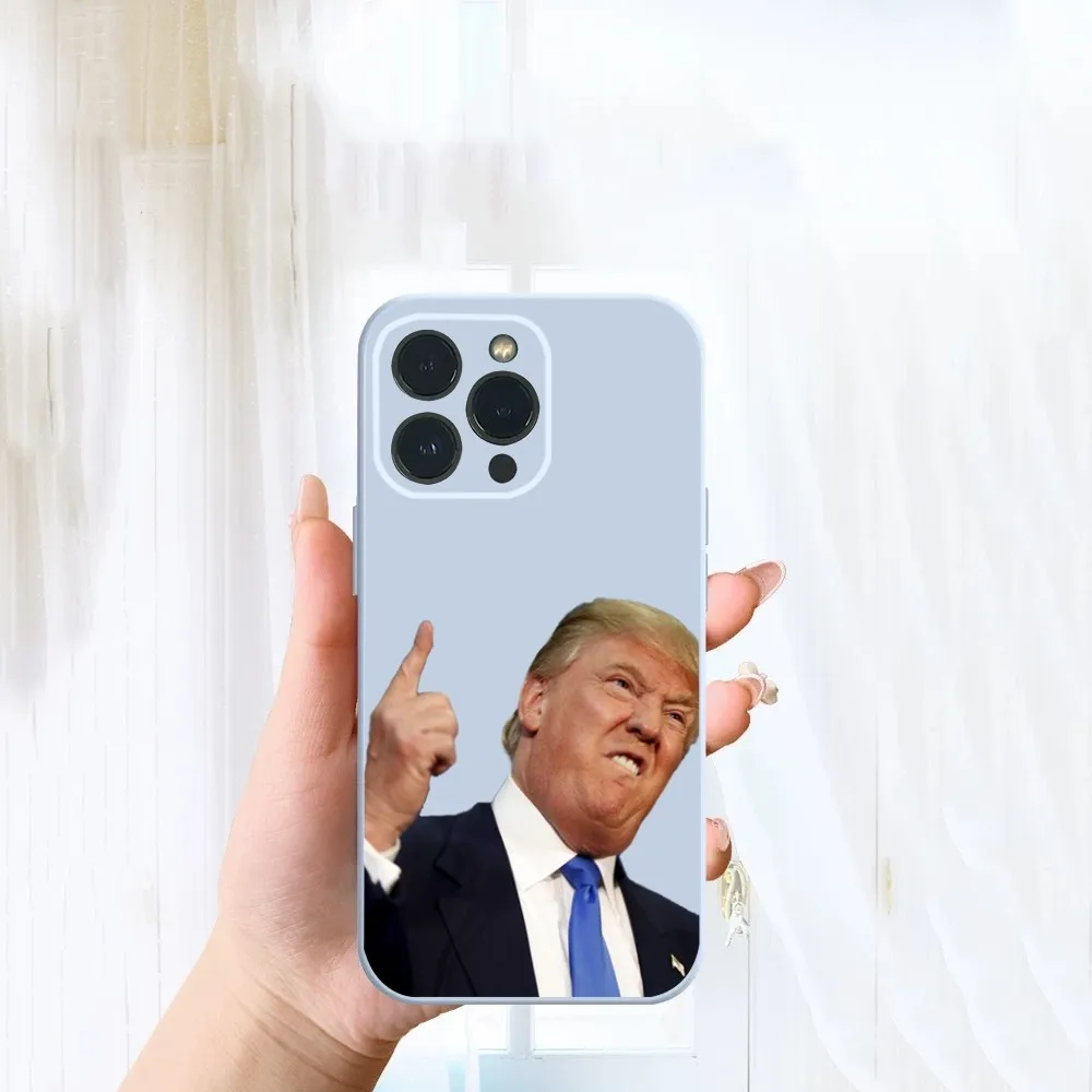 Салют Дональд Трамп Забавный ультра легкий чехол для телефона iPhone 14 13 12 11 Pro Max XS X XR
