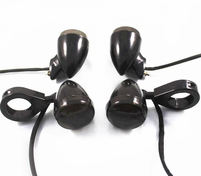 

Противотуманная фара, черная цилиндрическая Передняя и задняя фары, поворотный сигнал, крепление вилки для Harley, Honda, Kawasaki, Suzuki, Yamaha, 41 мм