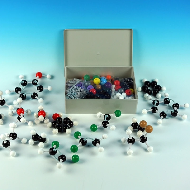 

267Pcs Chemistry Molecular Model Kit Molecular Model Set for Inorganic & Organic Chemistry with Atoms Bonds and 1 Tool F19E