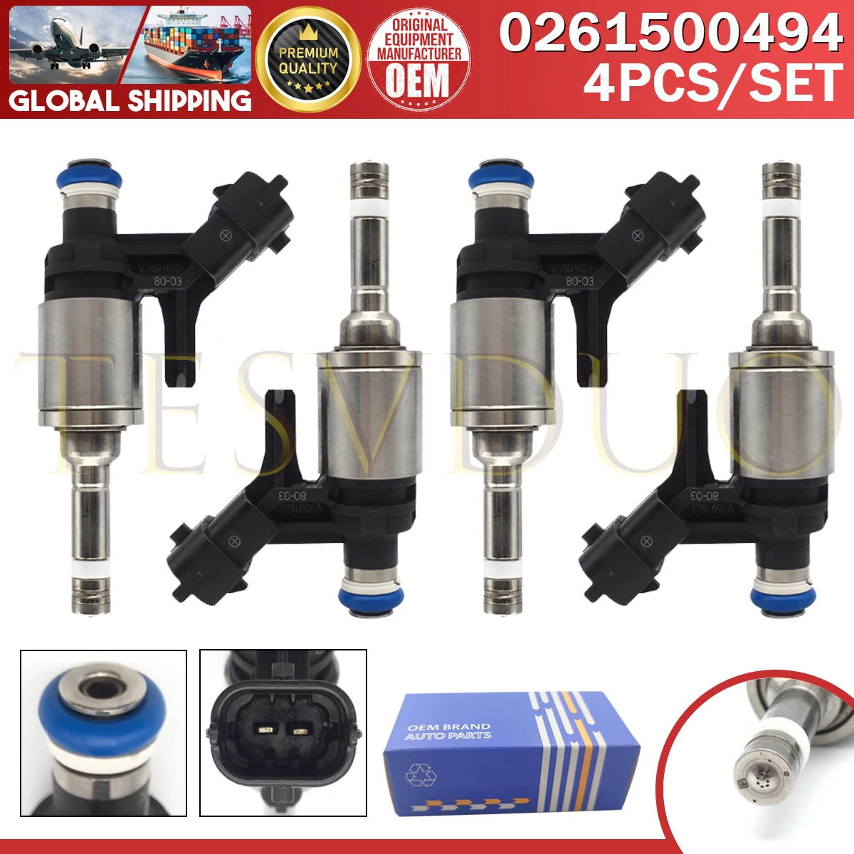 

4 шт. топливная форсунка 0261500494 13538682350 для BMW Mini 208 GT 508 120i Cooper 2009-2017 для Peugeot 3008 1,6 л