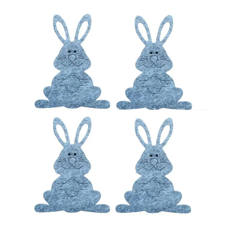 

Bunny Felt Cutlery Holder Cover Tableware Organizers Easter Knife Fork Bags Rabbit Cutlery Set Cutlery Holders Party Tableware