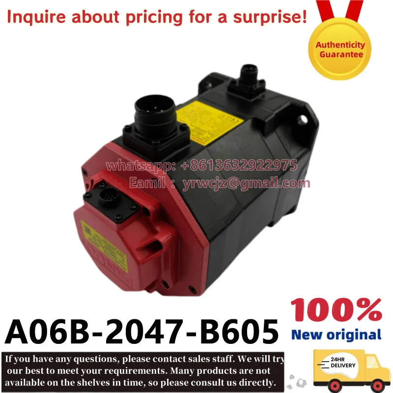Фото Оригинальный серводвигатель переменного тока FANUC A06B-2047-B605 aiSR10/4000-B 2.0кВт №4
