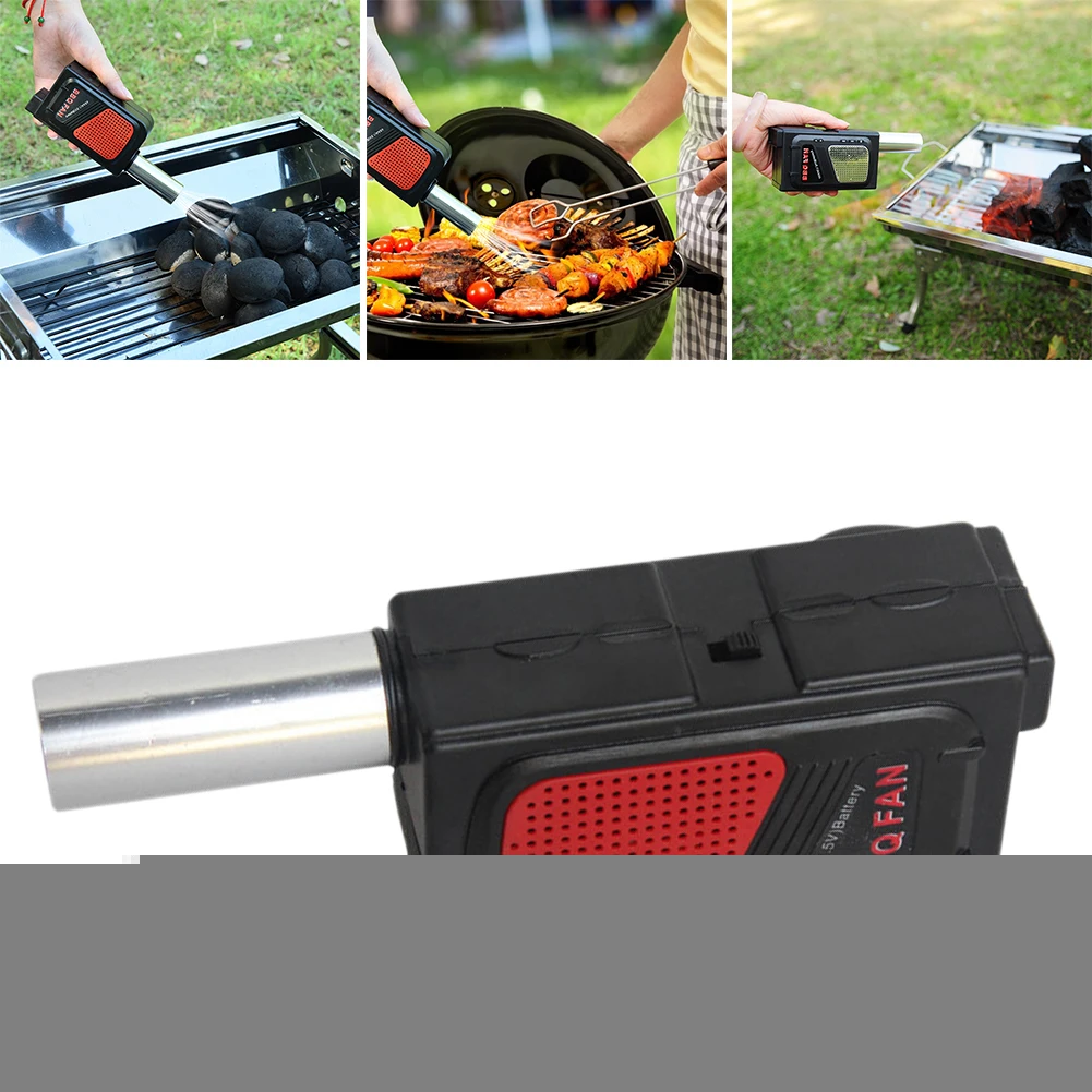 

Handheld Electricity BBQ Fan for Outdoor Picnic Barbecue Air Blower Portable Cooking Tool for Barbecue Fire Bellows Camping