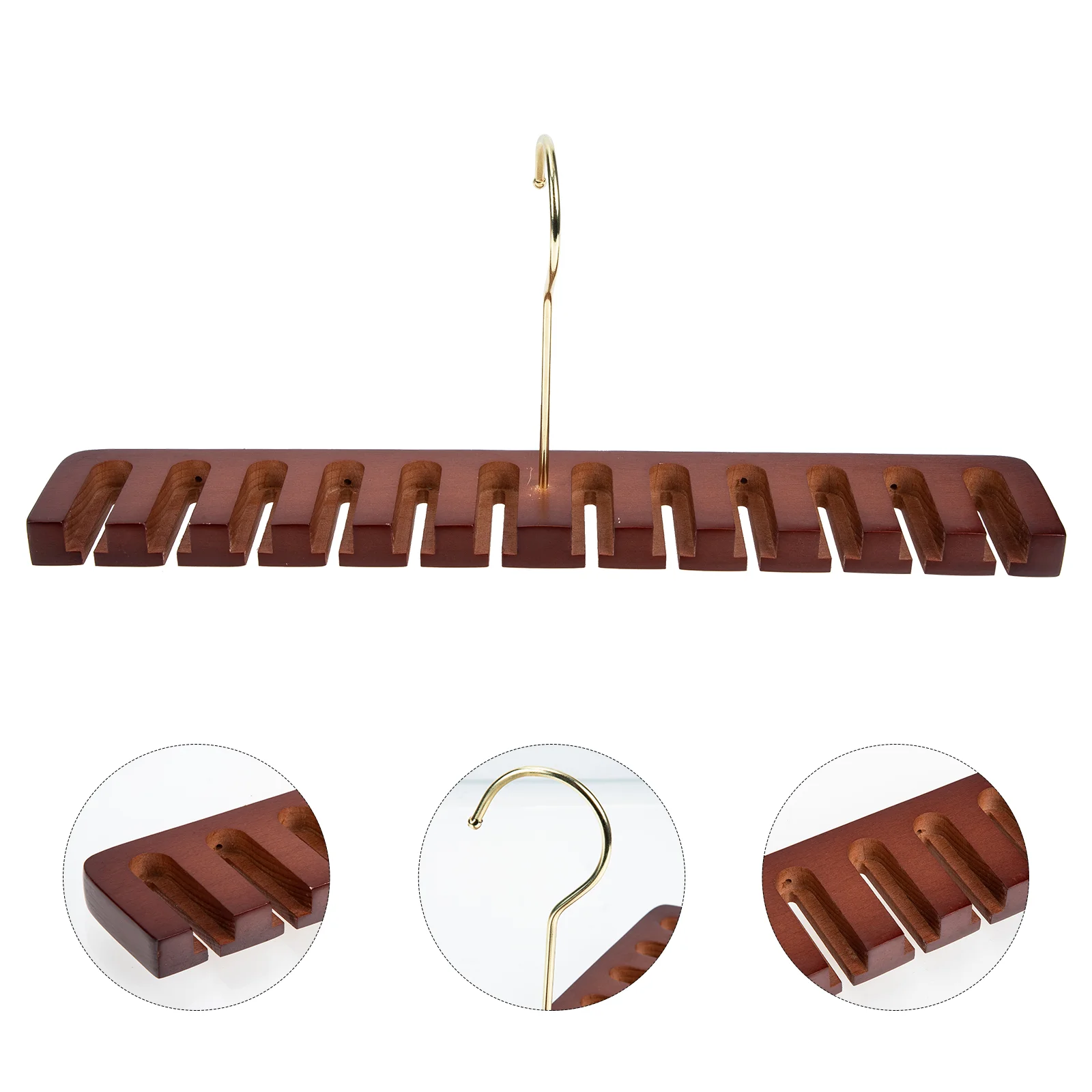 

Hanger Closet Organizer Belt Scarf Tie Rackspace Saving Wood Organizestorage Scarves Holder Hanging Accessory Legging Clothes