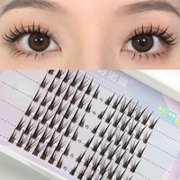 segmented type swallowtail payment natural false eyelashes single cluster simulation grafted eyelash extension makeup tool