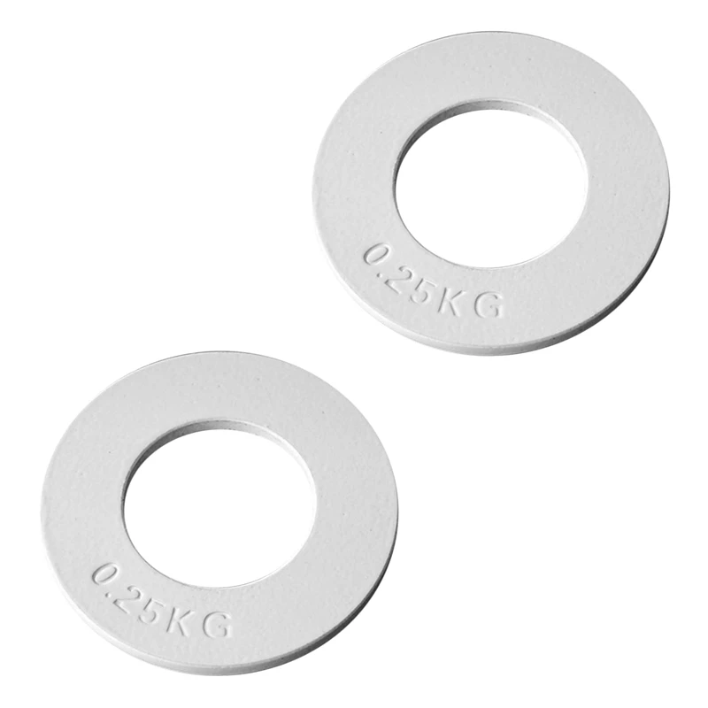 

2X Fractional Weights Fractional Weights Mini Weight Plates Strength Training Plates Accurate Accessory White 0.25Kg