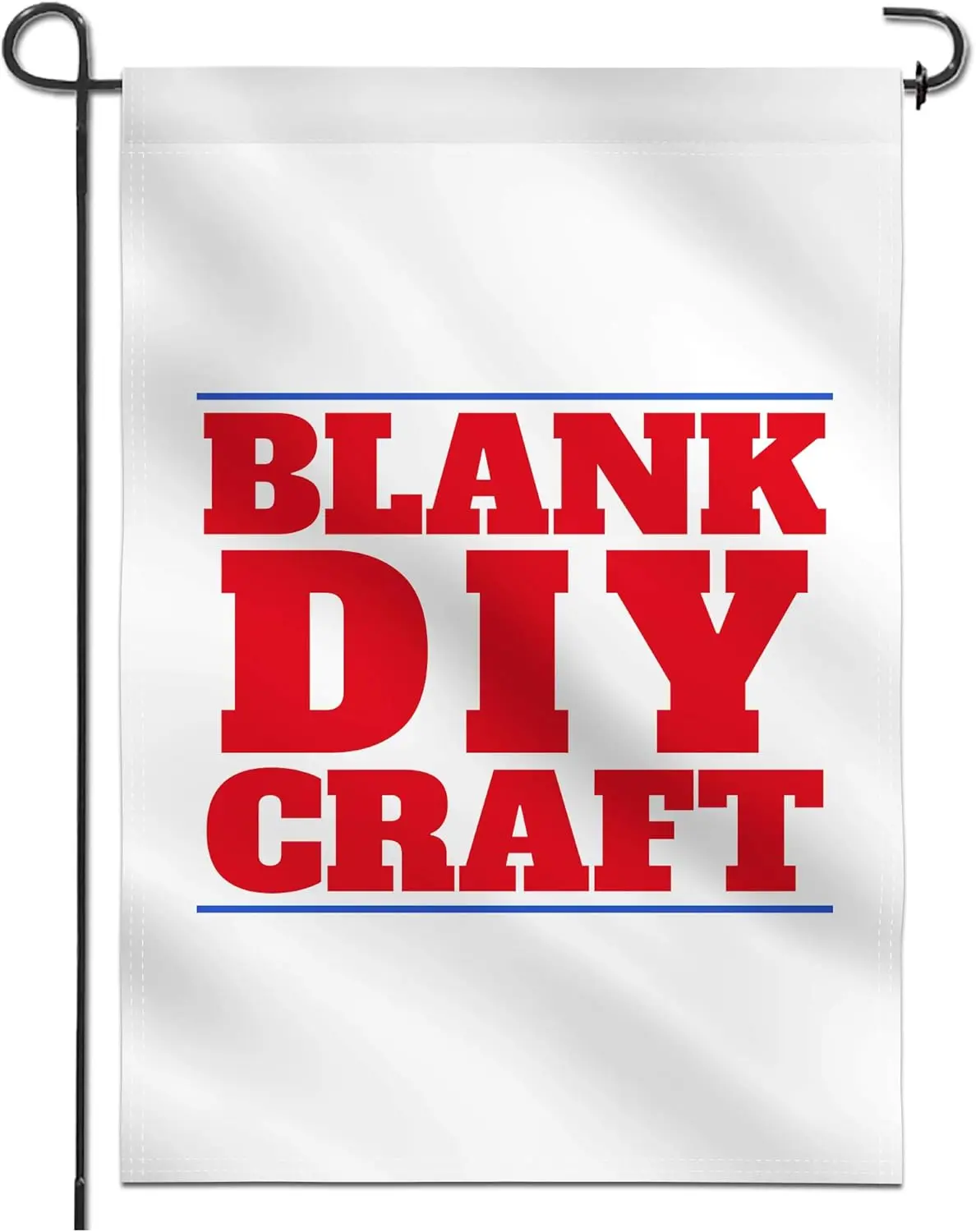 Пустой однотонный белый садовый флаг Anley - персонализированный ремесленный