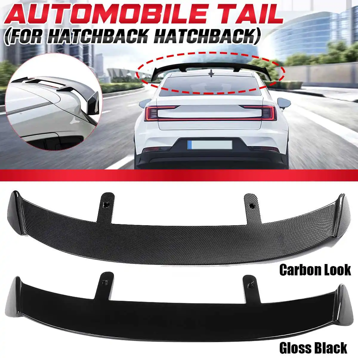 

Car Rear Trunk Wing Spoiler For X-Trail Rogue T32 2014-2019/Hyundai Kona 2017-2020 Fit For Hatchback SUV Sedan Car Rear Wing