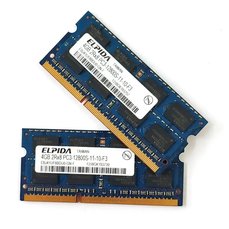 ELPIDA RAMs DDR3 4 Гб 1600 МГц память для ноутбука ddr3 4 Гб 2Rx8 PC3-12800S 1,5 в SODIMM 204PIN