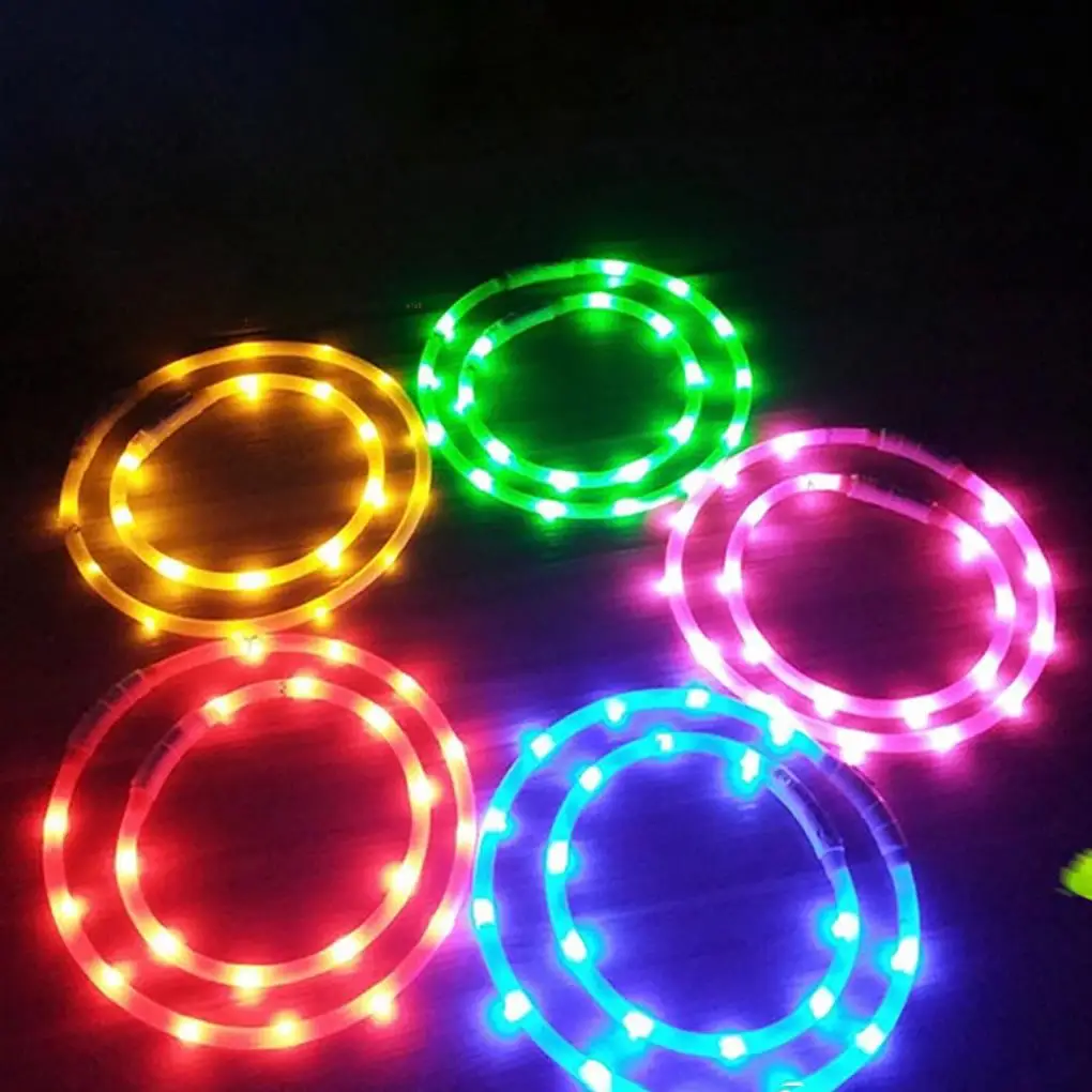 

New Pet Collar Luminous Safety Warning Pet LED Necklace Rechargeable Adjustable Animal Collar