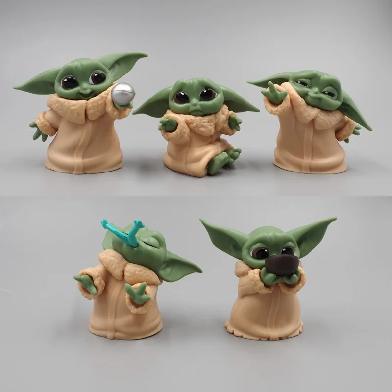 

5pcs/set Disney Star Wars Toy Master Baby Yoda Darth PVC Action Figure Anime Figures Collection Doll Mini Toy Model for Children