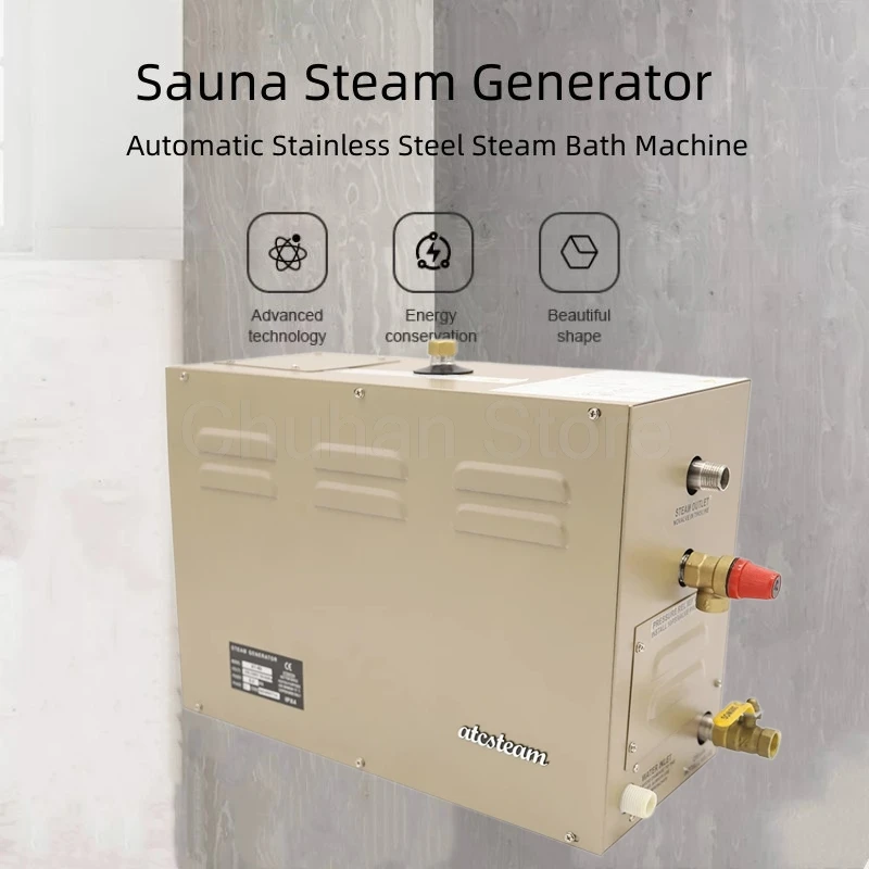 ChuHan 6/7/8/9 кВт парогенератор для сауны спа 220 В/380 В домашнего парового душа цифровой