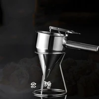 octopus balls tools stainless steel piston funnel for sauce cream dosing funnel for chocolate pastry mold dough dispenser funnel