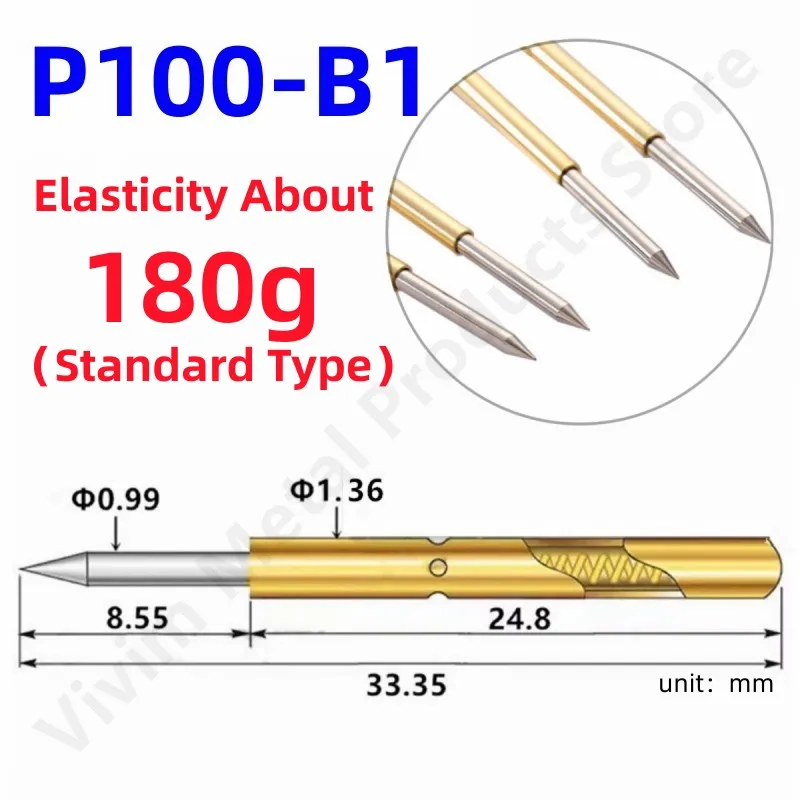 

Пружинный тестовый зонд P100-B1/PA100-B1