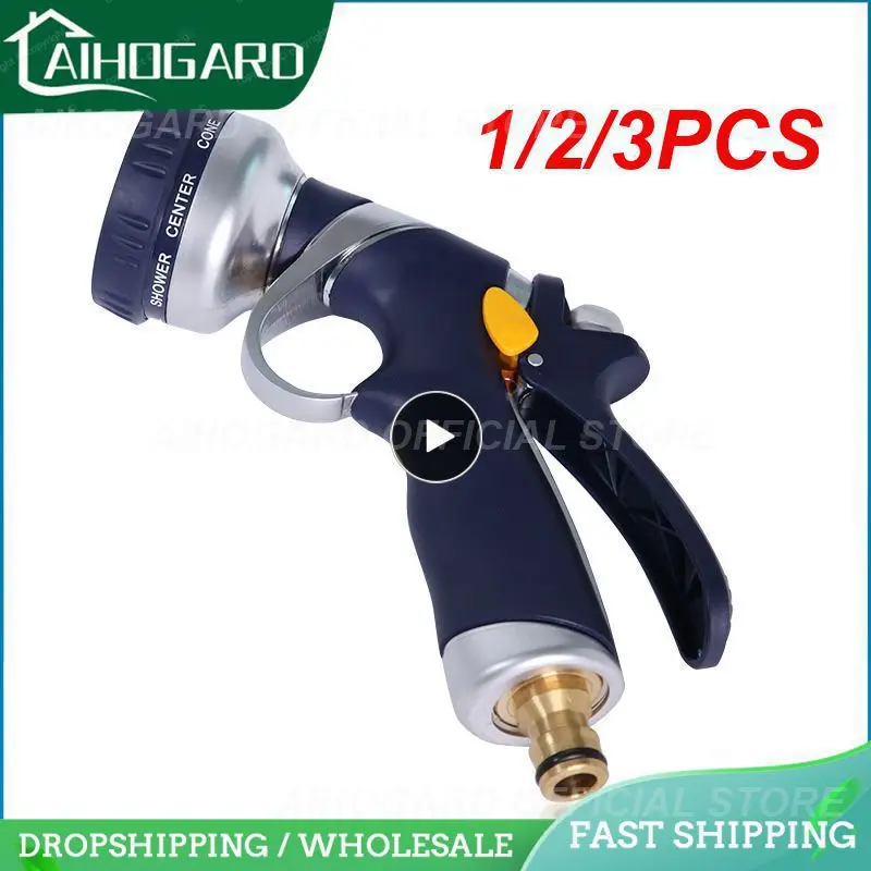 

1/2/3 шт., 8-функциональные садовые распылители воды из цинкового сплава