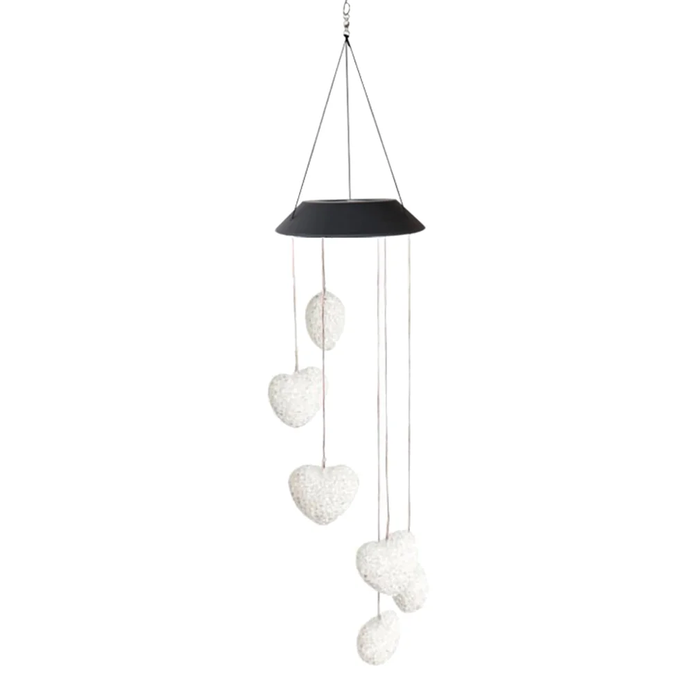 

1 PC Solar Wind Chime Color Changing Energy-saving Wind Chimes Hanging Lamp for Garden Porch Home
