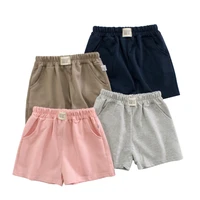 kids shorts for girls childrens pants 2022 summer new girls shorts childrens sports pants pink blue grey