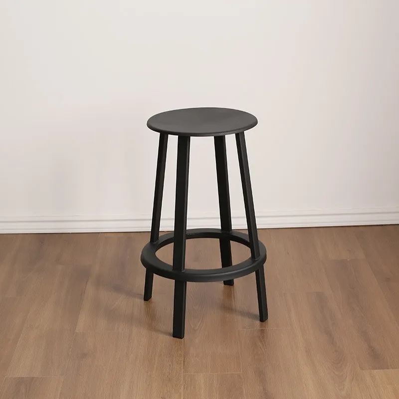 Датские поворотные барные стулья скандинавские простые металлические для