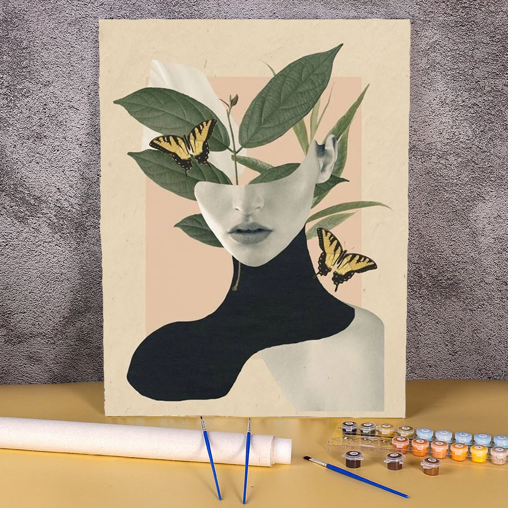 Набор для рисования по номерам на холсте без рамки