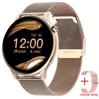2022 new fashion bluetooth call women smart watch full screen touch waterproof smart bracelet heart rate monitor lady smartwatch