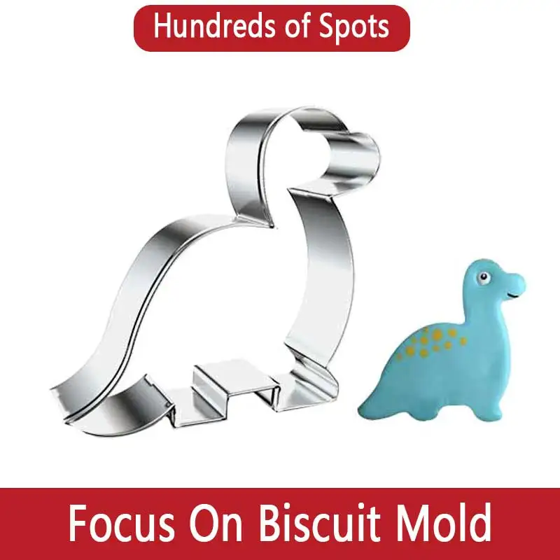 

Cartoon Dinosaur Stainless Steel Biscuit Mold Tyrannosaurus Rex Pterosaur Cake Mold Frosting Cutting Mold Kitchen Baking Too