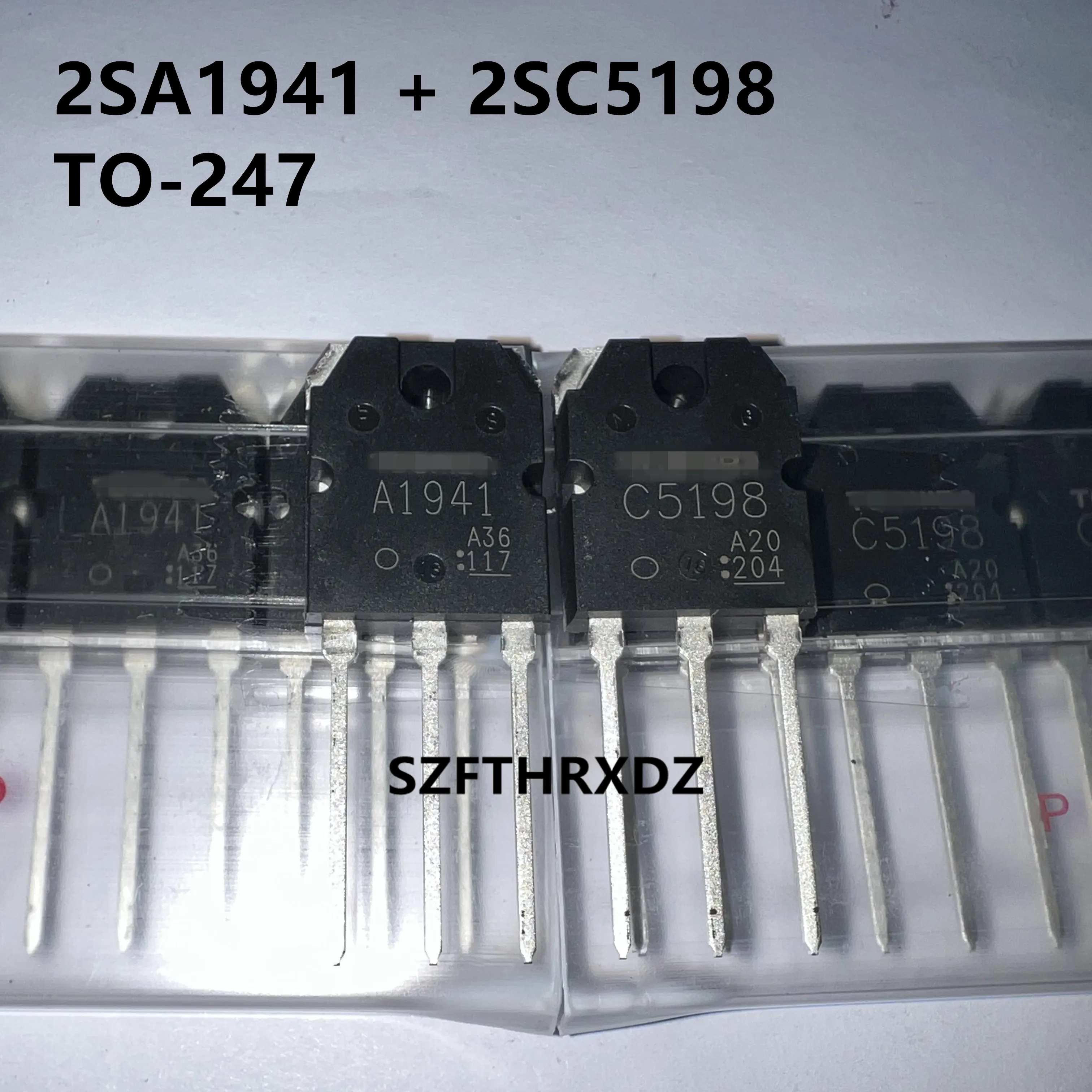 

10sets 100% New Imported Original 2SA1941 2SC5198 A1941 C5198 TO-247 Audio Power Amplifier Transistor