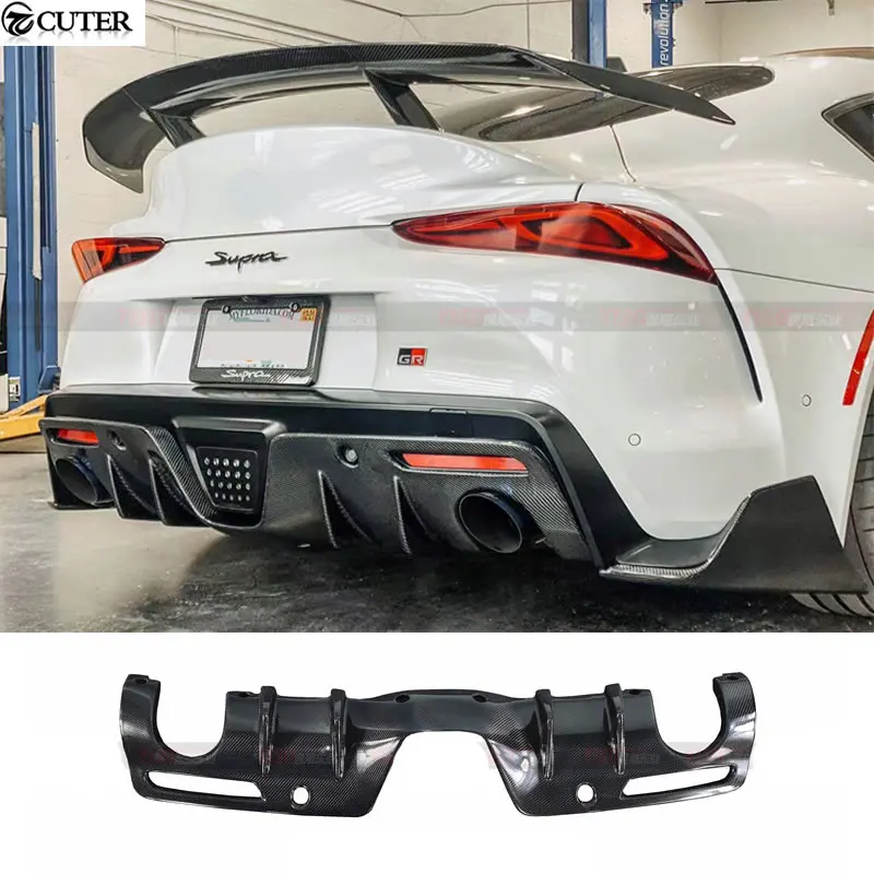 

Диффузор A90 для заднего бампера из углеродного волокна, сплиттер для Toyota Supra A90, комплект для кузова автомобиля 2022