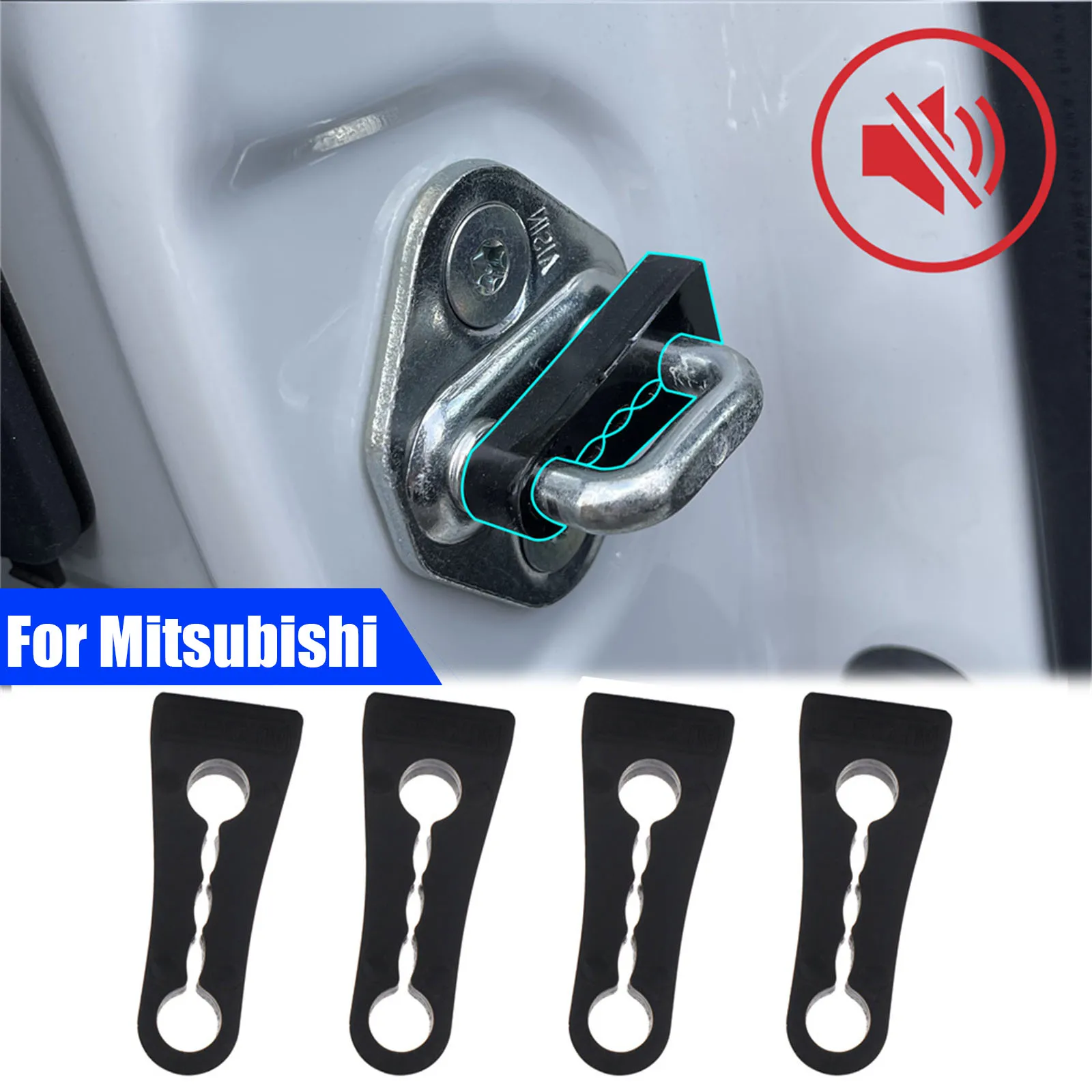 

Дверной стойки, звуковой демпфер, дверной замок, буферное уплотнение зазора для Mitsubishi Pajero Lancer Outlander ASX Montero Shogun Sport L200 Mirage