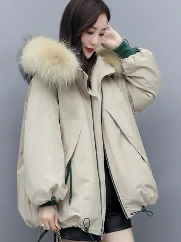 

Hooded Winter Jacket Women Coat Parka Thicken Jackets for Women 2023 Female Loose Clothes Casaco Feminino Inverno HLY105