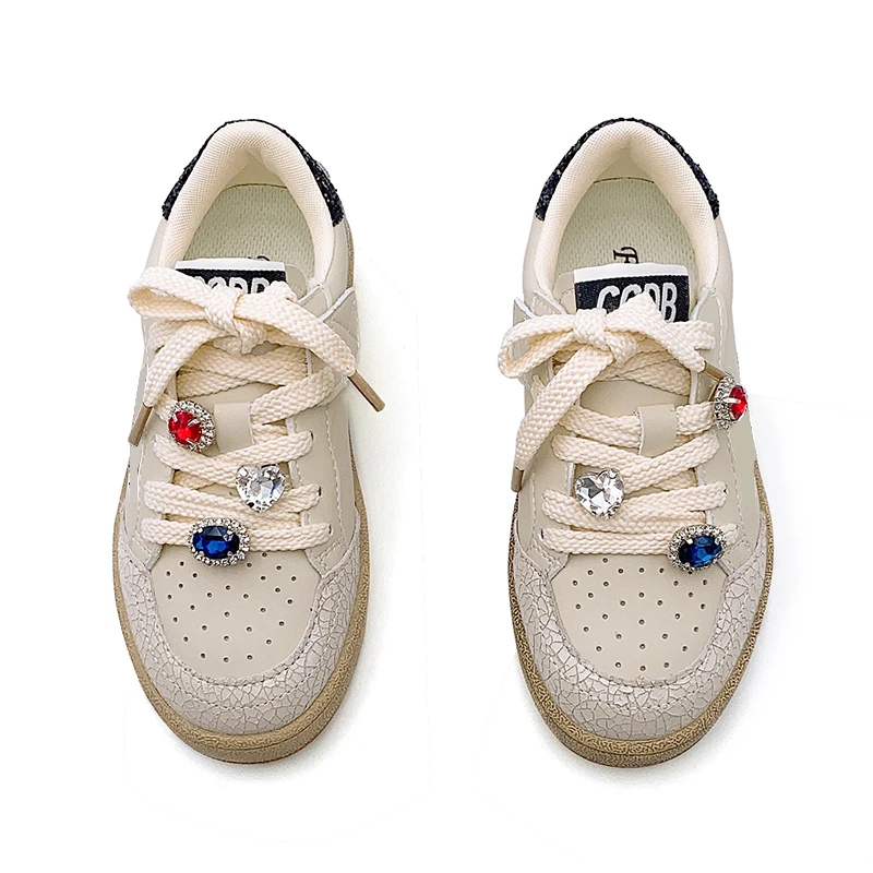 Блестящие Кроссовки со звездами для девочек обувь маленьких детей детская