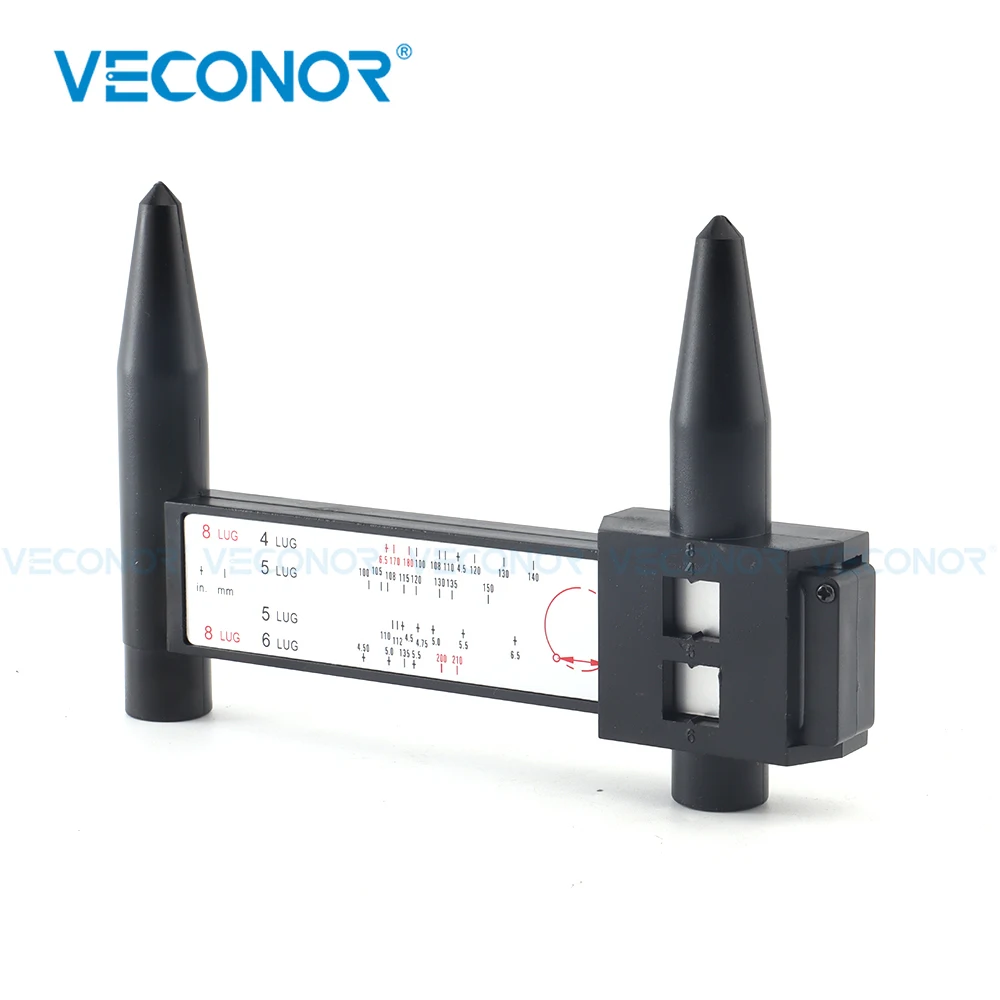 

Обод колеса болтов измерительный инструмент обода PCD Gauge Линейка масштаба 4, 5, 6, 8 рифлёная