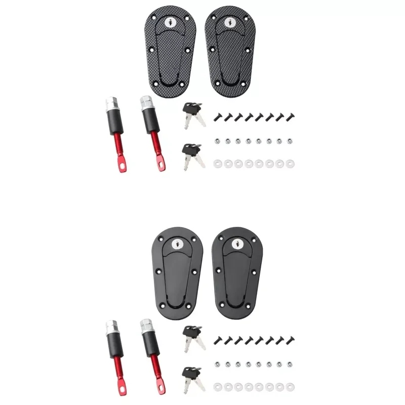 

Car D1 Engine Hood Lock Kit Universal Cover Lock Bonnet Pin Car Accessories Rust Resistant Avoid Strong Collision
