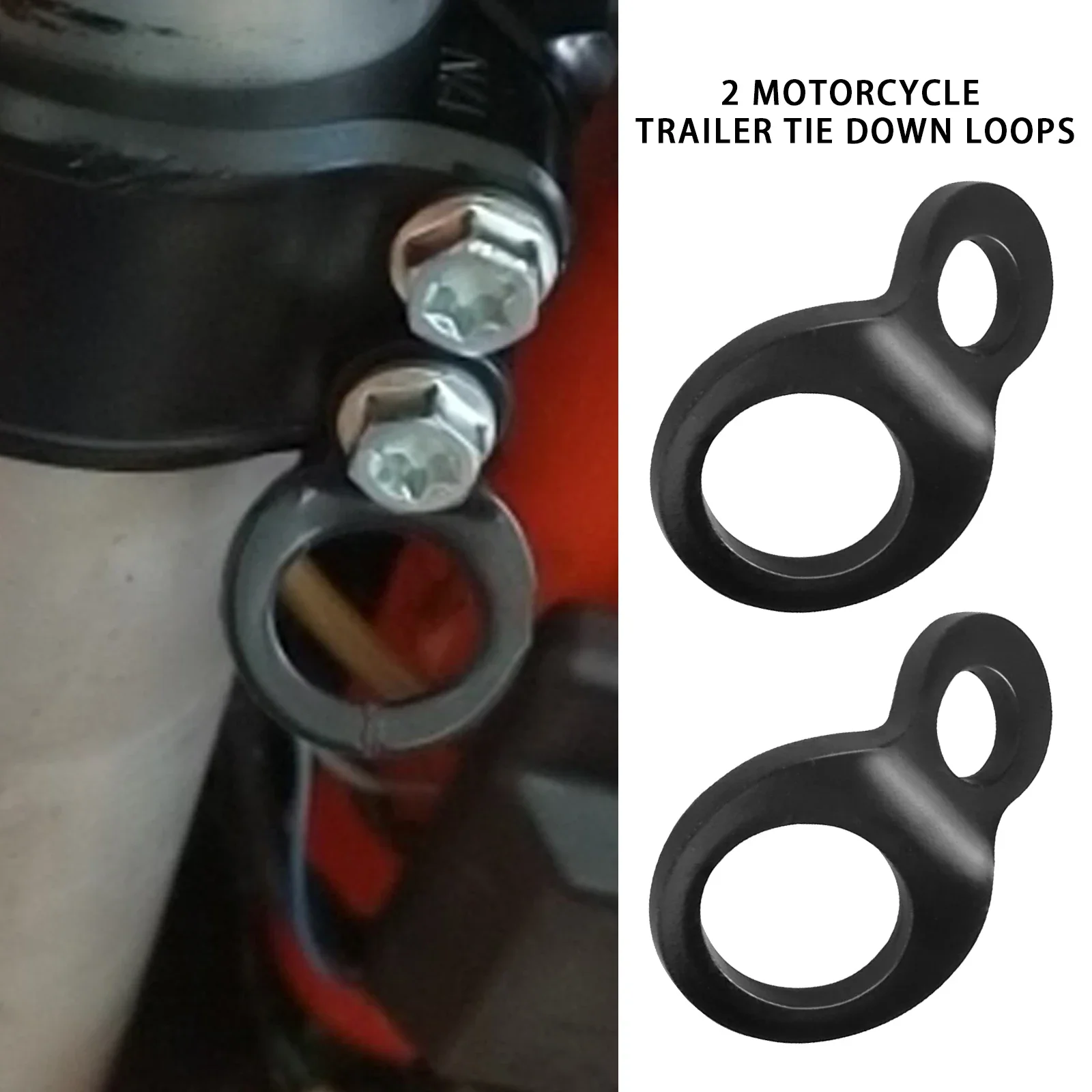 Фото Комплект из 4 крепежных колец из нержавеющей стали для мотоциклов, квадроциклов, UTV и внедорожных мотоциклов №2