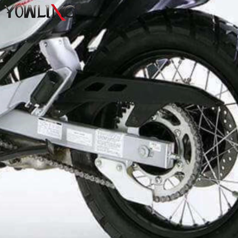 Фото Защита цепи для Honda XL650V Transalp XRV750 Africa Twin RD04 RD07 RD07A 1987-2007, защитная крышка для ремня мотоцикла с ЧПУ №3