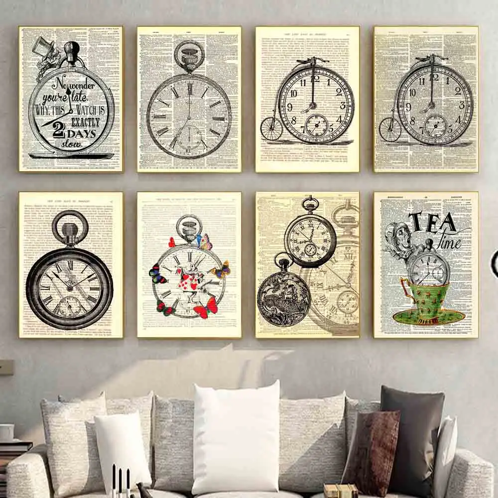 Часы наручные механические в стиле ретро художественные карманные украшения на