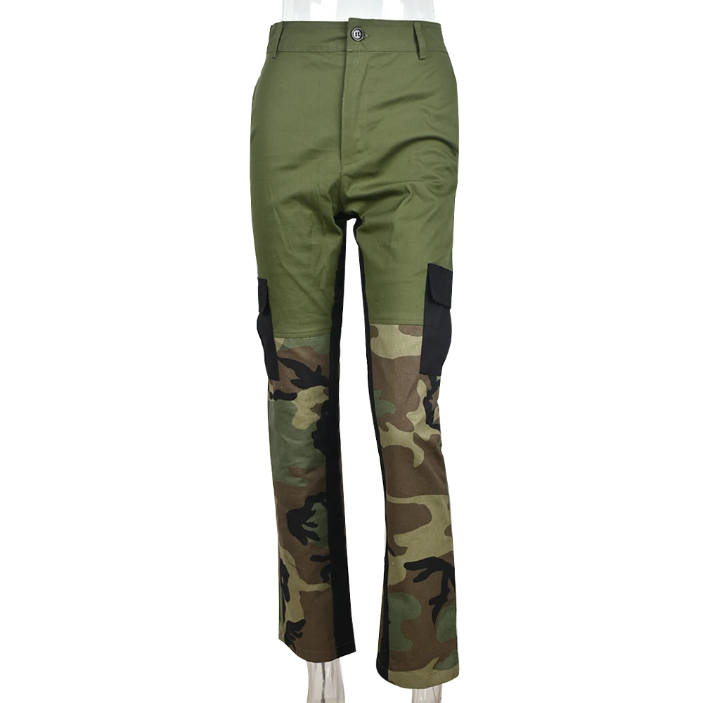 Women's 2023 spring fashion new products camouflage sexy slim casual zipper pocket pants