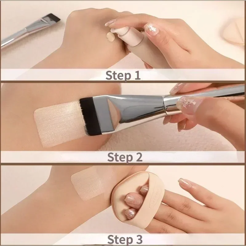 Ультратонкая кисть для тональной основы Легкая и тонкая контура лица Плоская