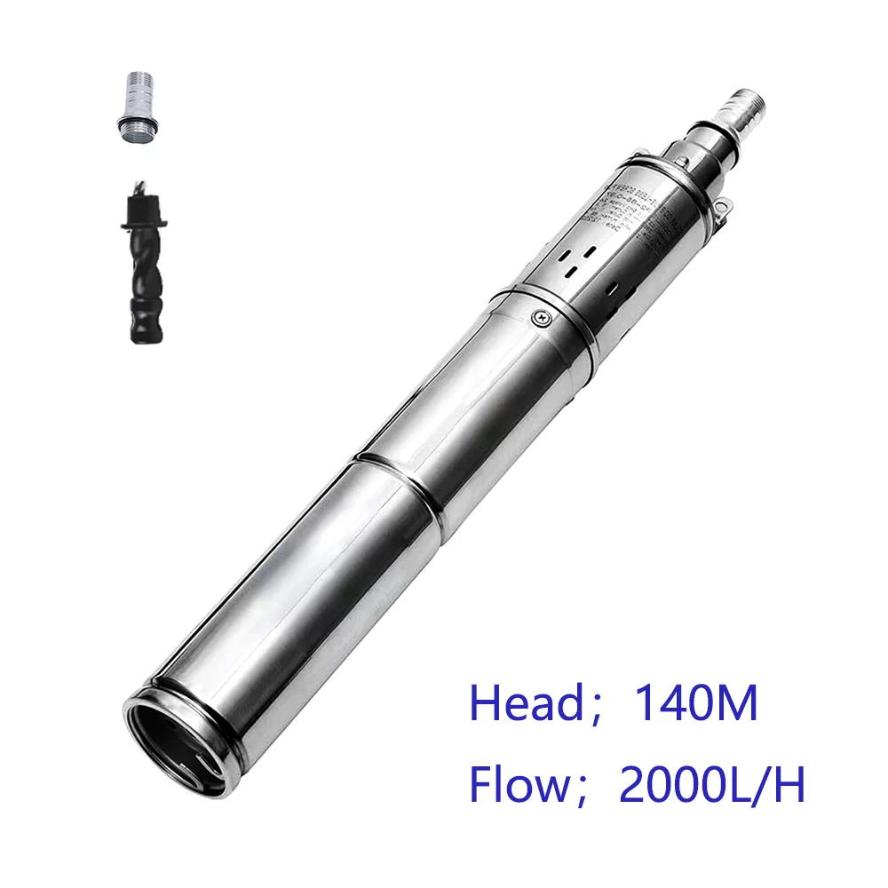 Погружной скважинный насос на солнечной батарее 750 Вт 48 в пост. Тока