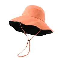 hat women summer sun beach uv protection wide brim with string breathable cap accessory for outdoor holiday