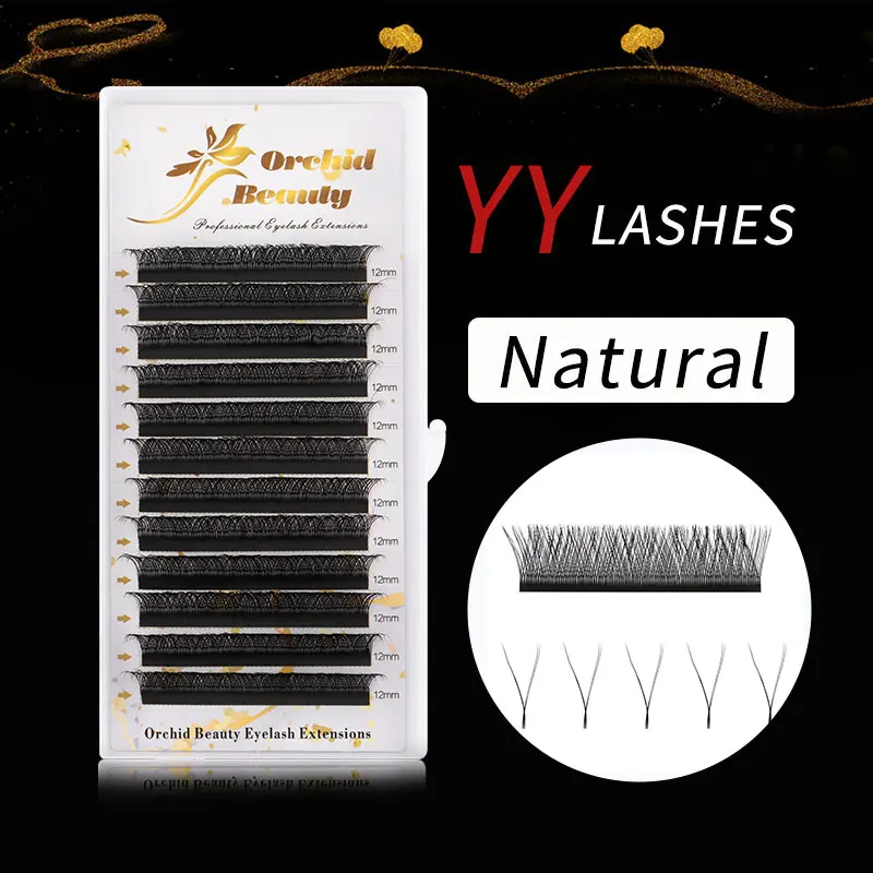 Orchid Lash New Arrival YY Shape lash Fluffy Individual Eyelash Extensions Natural and Soft Lash Wholesale/Supplies