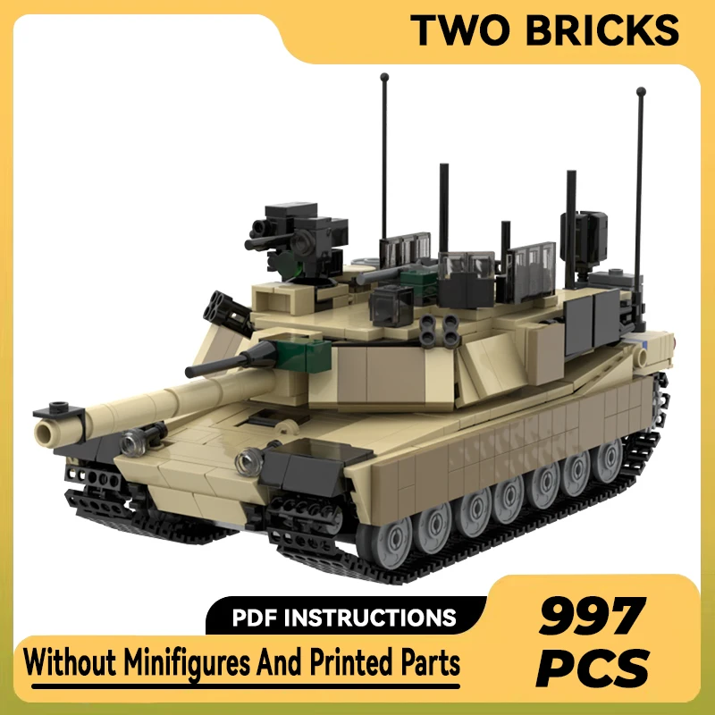 

Конструктор Moc, военная модель M1, основной боевой танк, технические кирпичи, сборка «сделай сам», строительные игрушки для детей, праздничные подарки